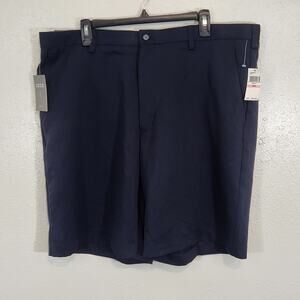 IZOD Golf Men Navy Blue Shorts Size 42 Performance Casual Comfort 9.5 Inseam